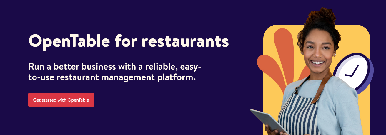 OpenTable now offers diners some restaurant seating flexibility
