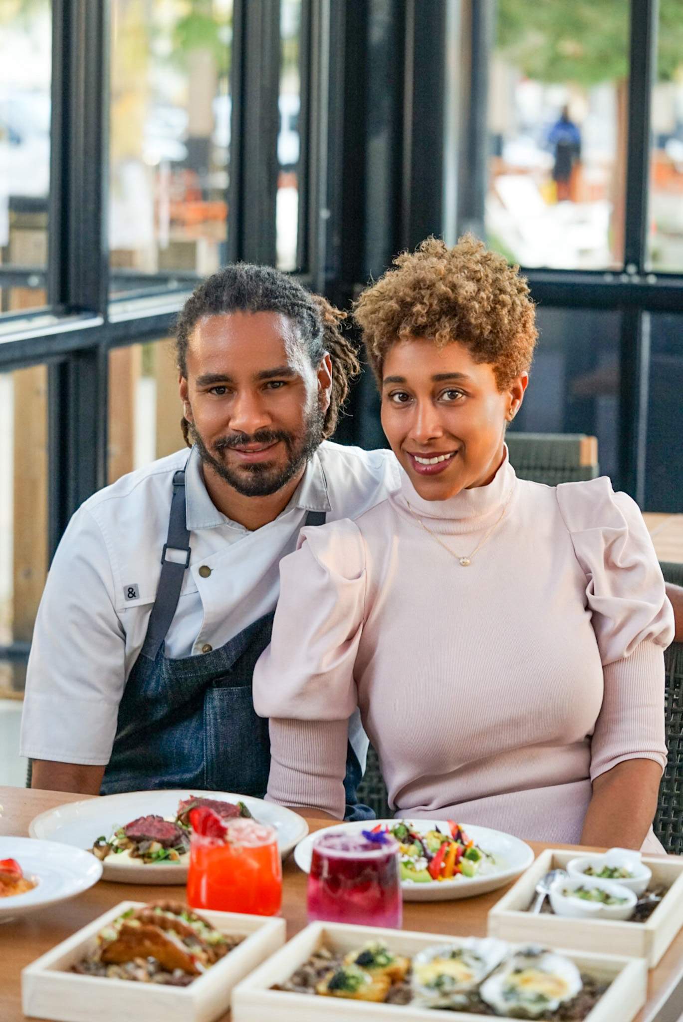 Kwini and Michael Reed at their restaurant, Poppy and Rose