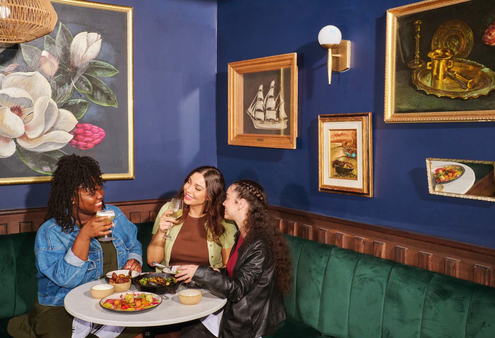 Restaurant branding drew three friends to their favorite spot to enjoy a night out