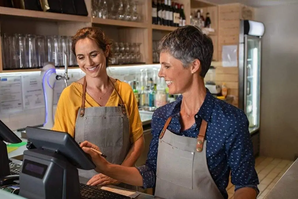 staff working in a restaurant