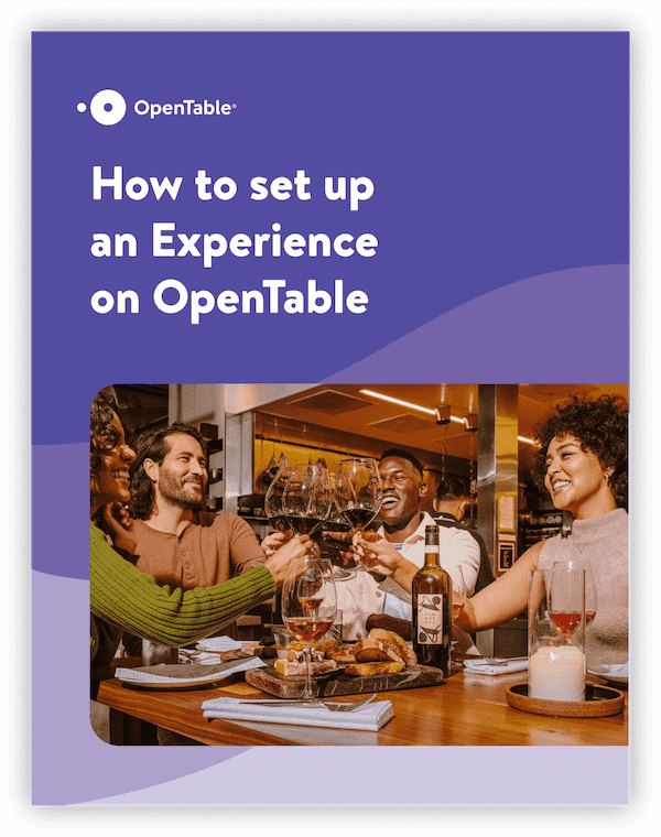 Create an Experience in OpenTable 